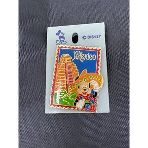 Epcot 15th Anniversary Stamp Series Disney Pin‎ Mexico Mickey